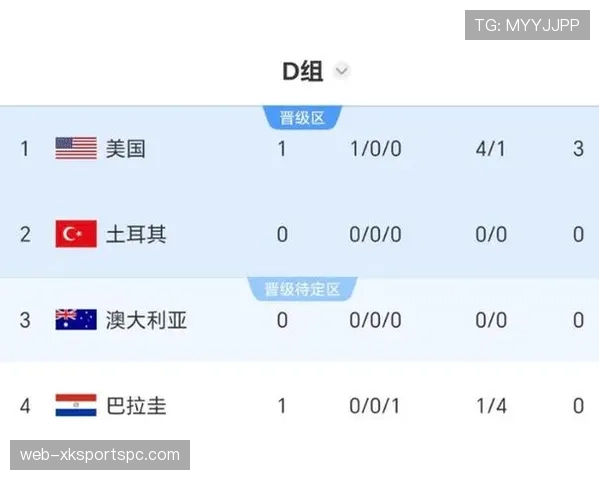 世界杯美国队D组历史交锋记录分析